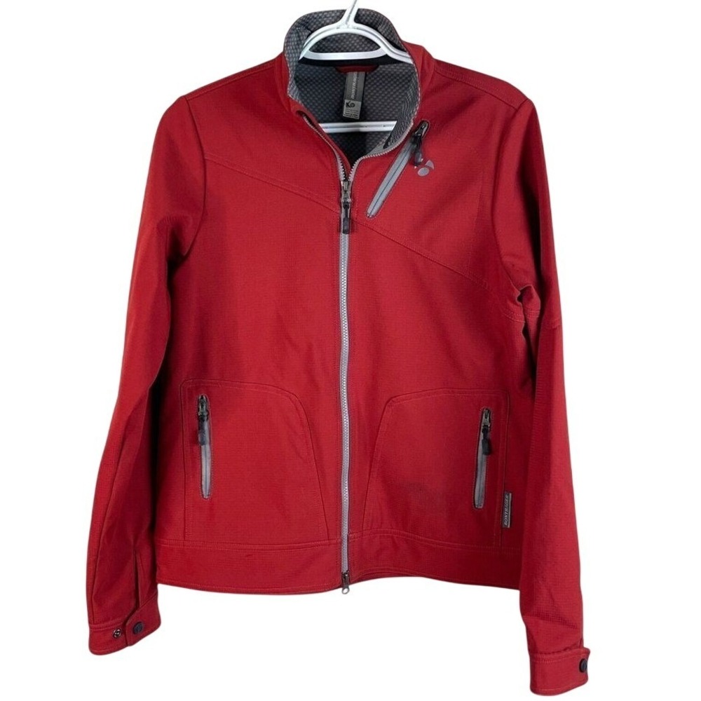 Bontrager Cycling‎ Softshell Jacket Womens M Red Full Zip Reflective Trek